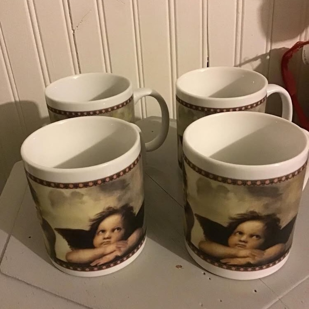 90s Angel mug set - 4 mugs